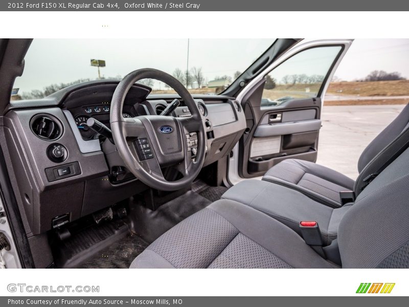  2012 F150 XL Regular Cab 4x4 Steel Gray Interior