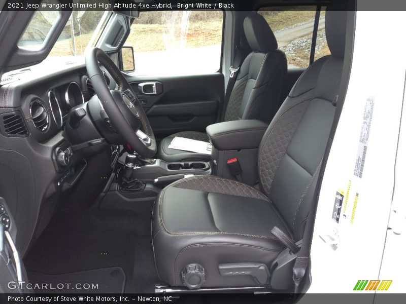 Front Seat of 2021 Wrangler Unlimited High Altitude 4xe Hybrid