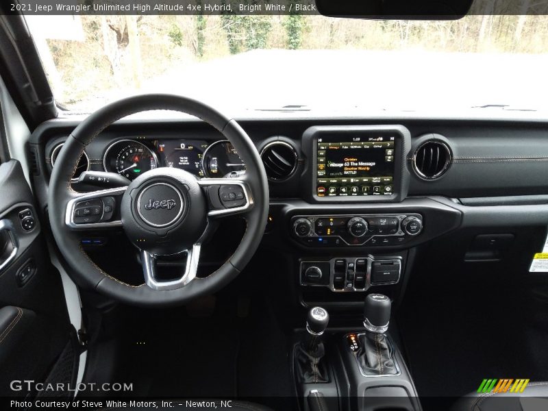 Dashboard of 2021 Wrangler Unlimited High Altitude 4xe Hybrid