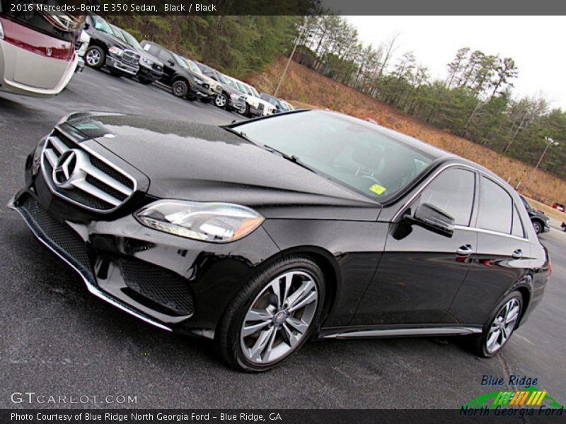 Black / Black 2016 Mercedes-Benz E 350 Sedan