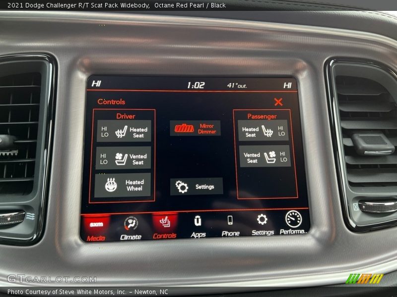 Octane Red Pearl / Black 2021 Dodge Challenger R/T Scat Pack Widebody