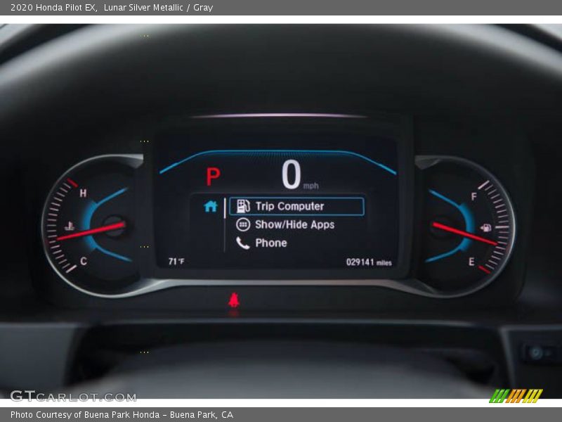 Lunar Silver Metallic / Gray 2020 Honda Pilot EX