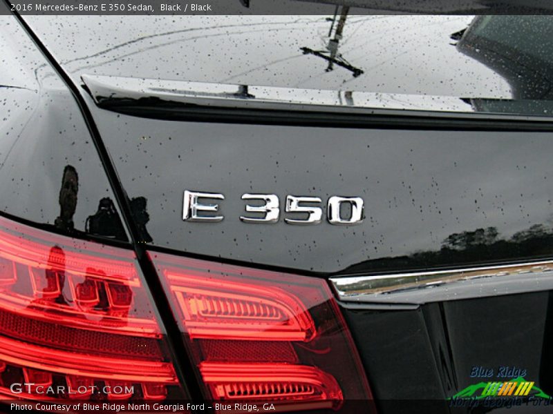 Black / Black 2016 Mercedes-Benz E 350 Sedan