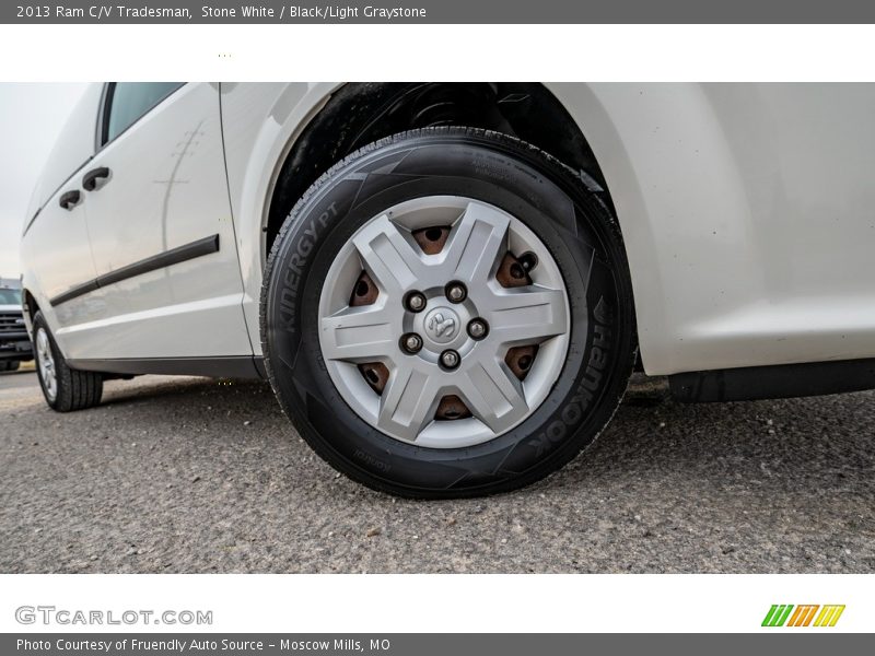 Stone White / Black/Light Graystone 2013 Ram C/V Tradesman
