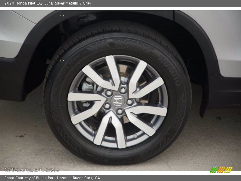 Lunar Silver Metallic / Gray 2020 Honda Pilot EX