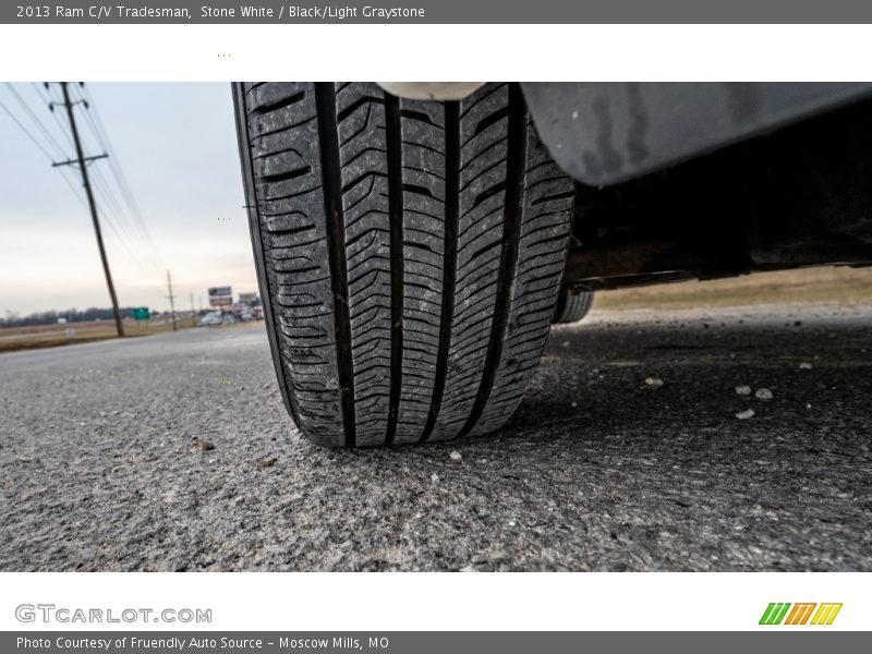 Stone White / Black/Light Graystone 2013 Ram C/V Tradesman