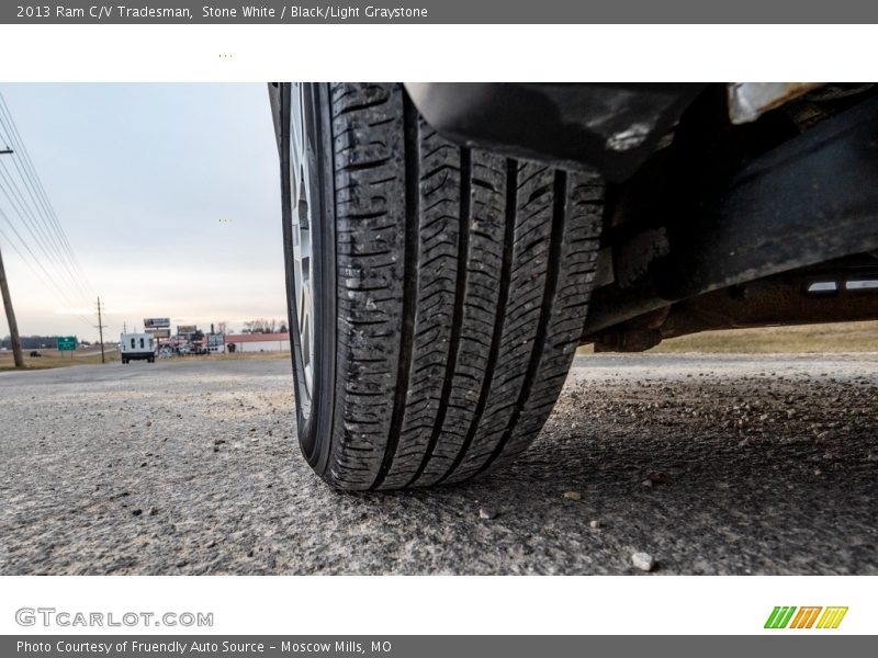 Stone White / Black/Light Graystone 2013 Ram C/V Tradesman