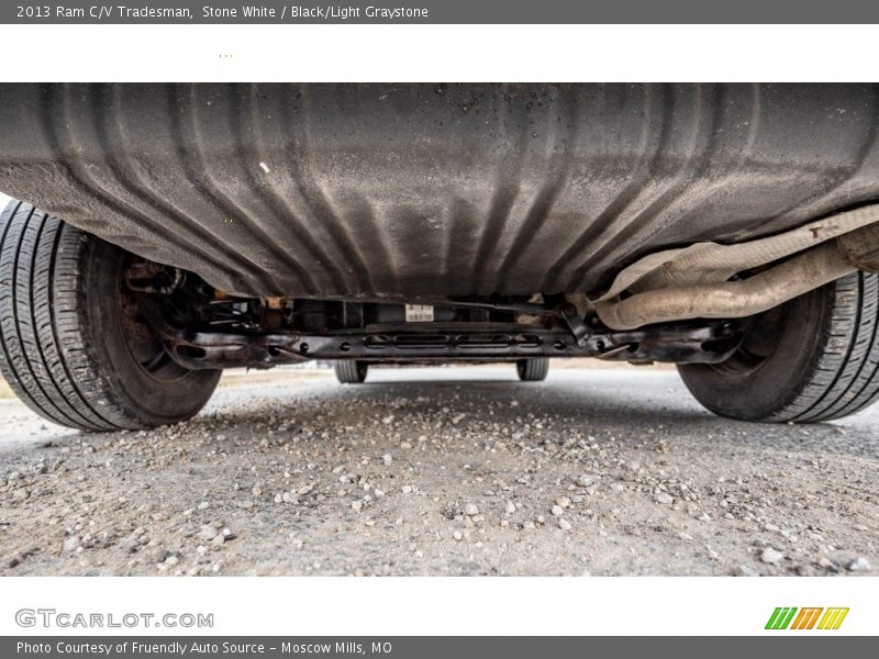 Stone White / Black/Light Graystone 2013 Ram C/V Tradesman