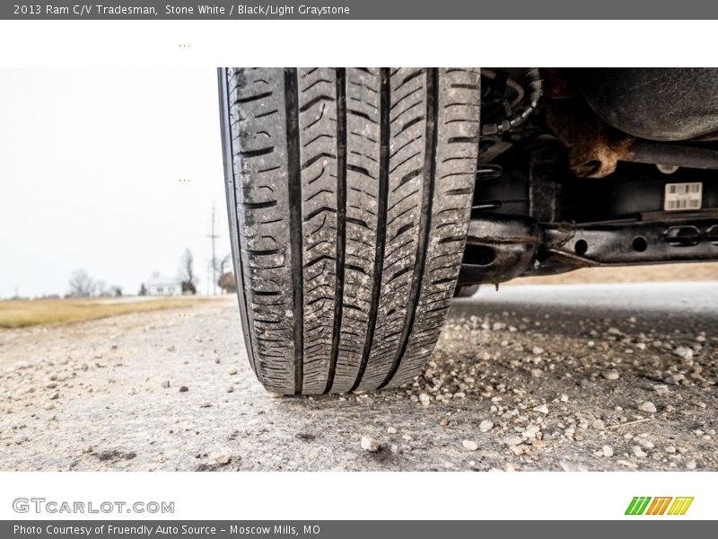 Stone White / Black/Light Graystone 2013 Ram C/V Tradesman