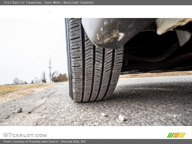Stone White / Black/Light Graystone 2013 Ram C/V Tradesman