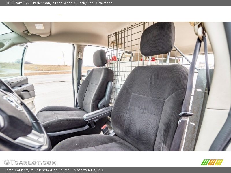 Stone White / Black/Light Graystone 2013 Ram C/V Tradesman