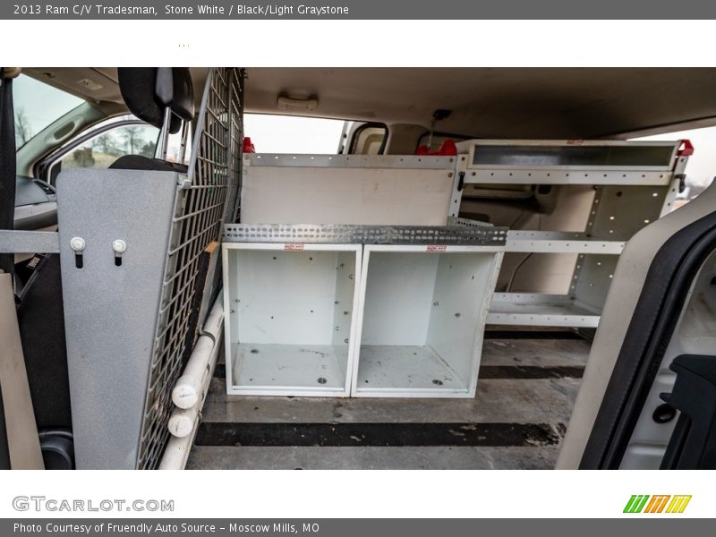 Stone White / Black/Light Graystone 2013 Ram C/V Tradesman
