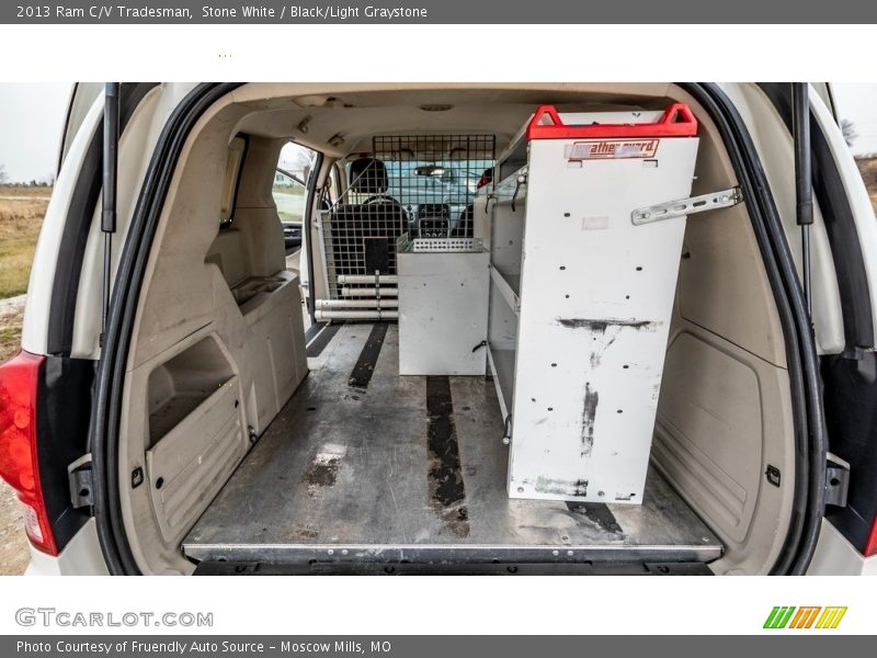 Stone White / Black/Light Graystone 2013 Ram C/V Tradesman