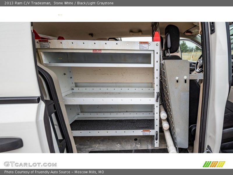 Stone White / Black/Light Graystone 2013 Ram C/V Tradesman