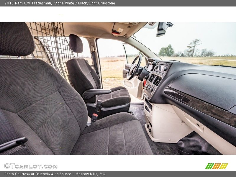 Stone White / Black/Light Graystone 2013 Ram C/V Tradesman