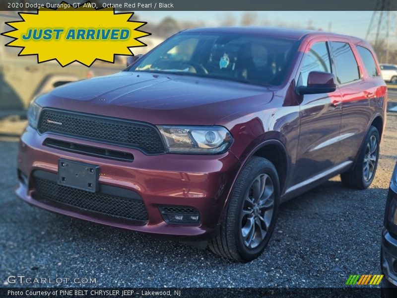 Octane Red Pearl / Black 2020 Dodge Durango GT AWD