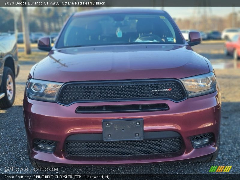 Octane Red Pearl / Black 2020 Dodge Durango GT AWD