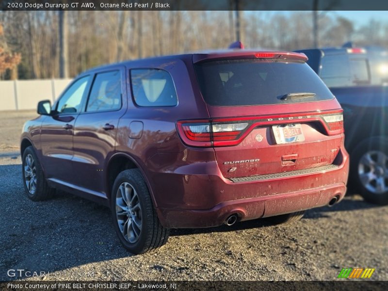 Octane Red Pearl / Black 2020 Dodge Durango GT AWD