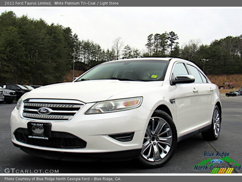 White Platinum Tri-Coat / Light Stone 2011 Ford Taurus Limited