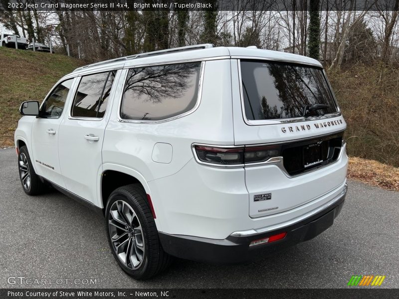Bright white / Tupelo/Black 2022 Jeep Grand Wagoneer Series III 4x4