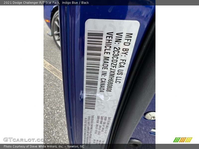 Indigo Blue / Black 2021 Dodge Challenger R/T Scat Pack