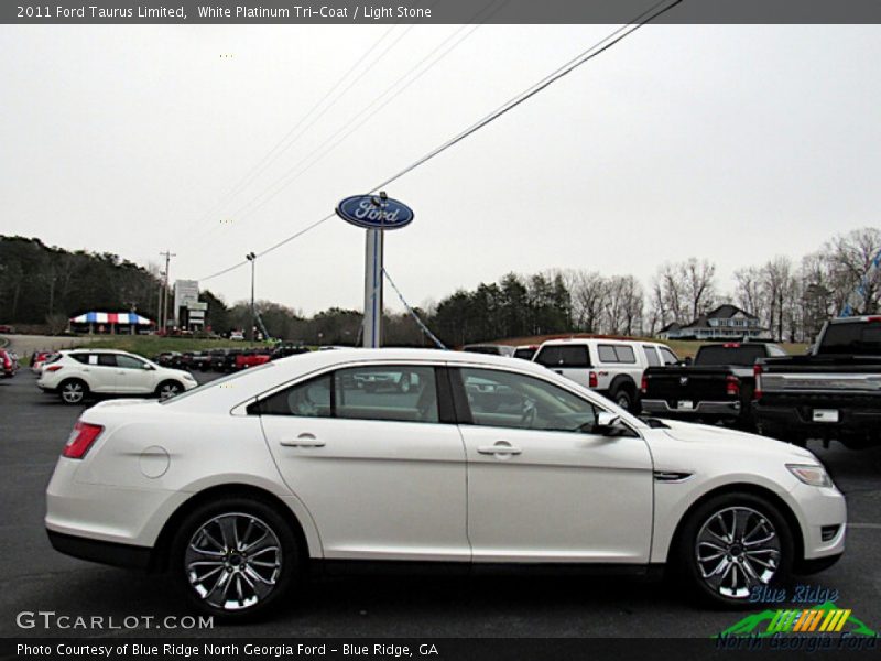 White Platinum Tri-Coat / Light Stone 2011 Ford Taurus Limited