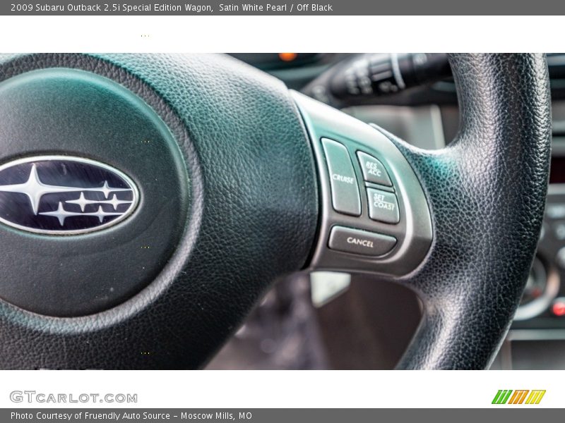 Satin White Pearl / Off Black 2009 Subaru Outback 2.5i Special Edition Wagon