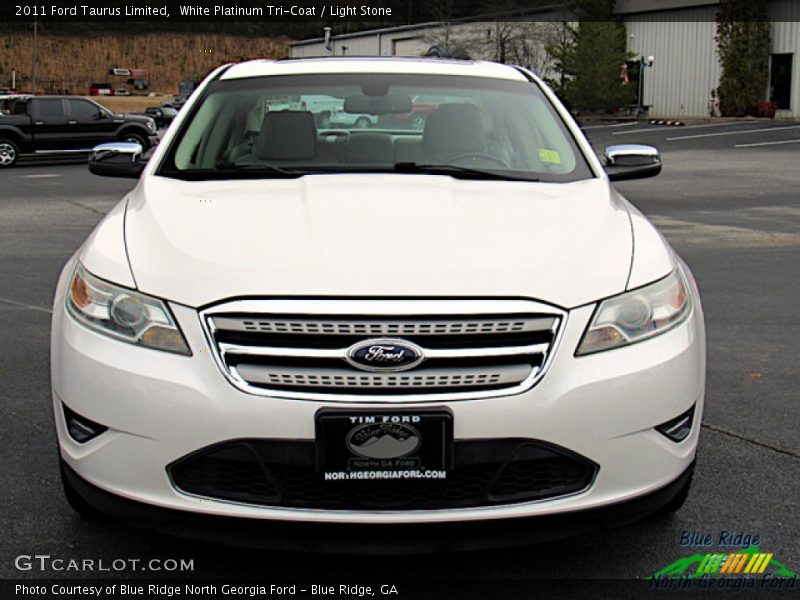 White Platinum Tri-Coat / Light Stone 2011 Ford Taurus Limited