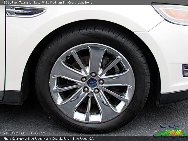 White Platinum Tri-Coat / Light Stone 2011 Ford Taurus Limited