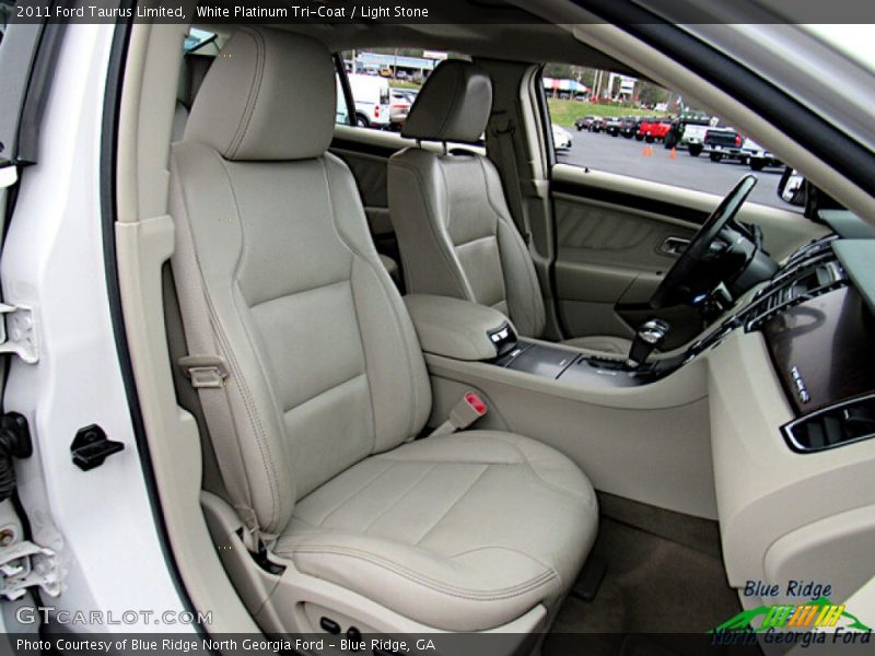 White Platinum Tri-Coat / Light Stone 2011 Ford Taurus Limited
