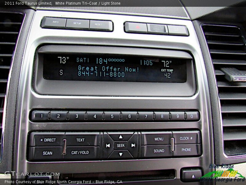 White Platinum Tri-Coat / Light Stone 2011 Ford Taurus Limited