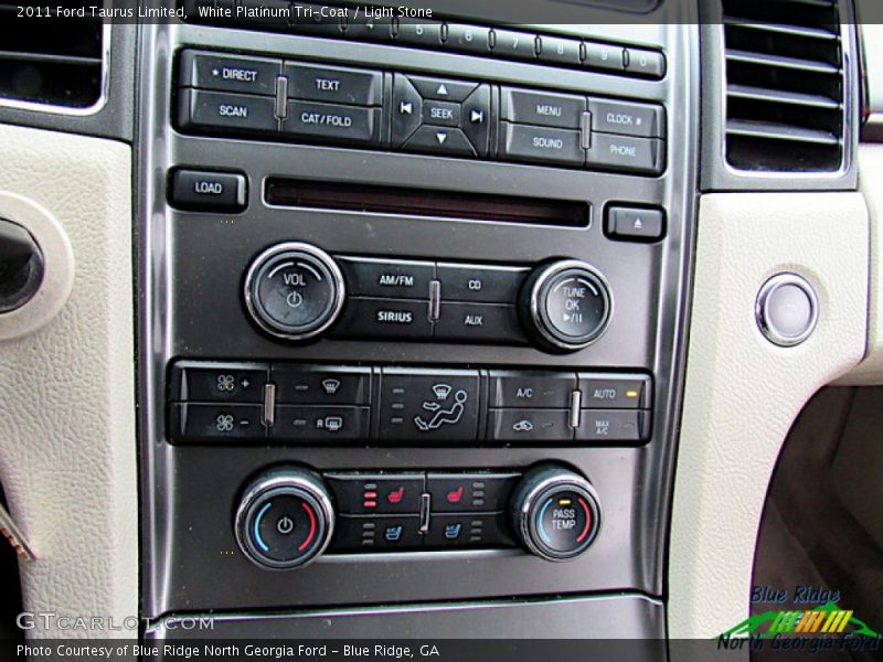 White Platinum Tri-Coat / Light Stone 2011 Ford Taurus Limited