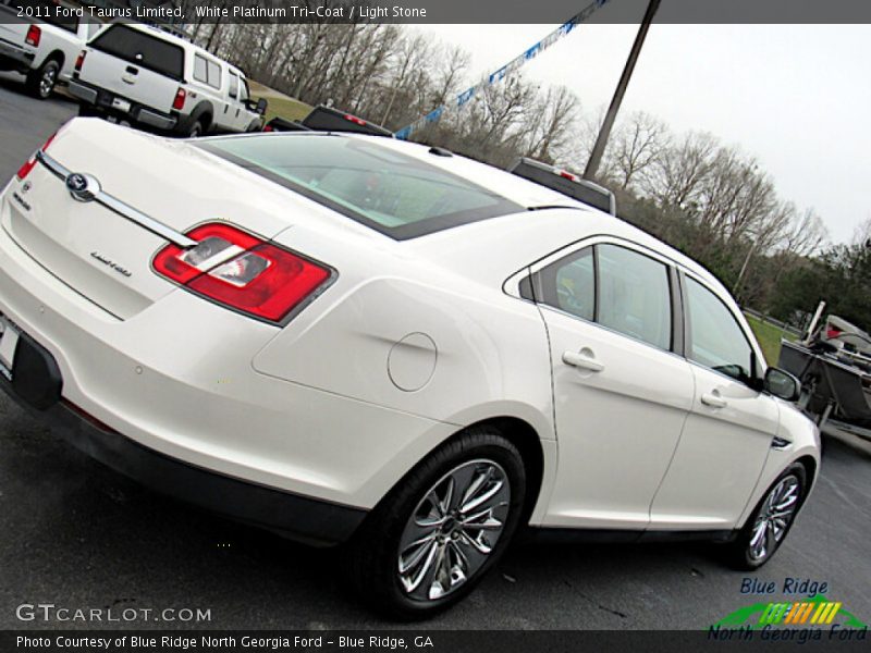 White Platinum Tri-Coat / Light Stone 2011 Ford Taurus Limited