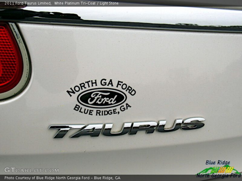 White Platinum Tri-Coat / Light Stone 2011 Ford Taurus Limited