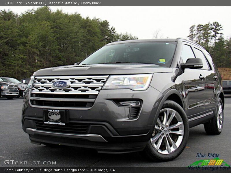 Magnetic Metallic / Ebony Black 2018 Ford Explorer XLT