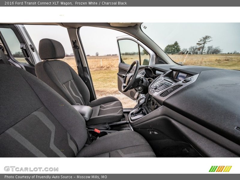 Frozen White / Charcoal Black 2016 Ford Transit Connect XLT Wagon