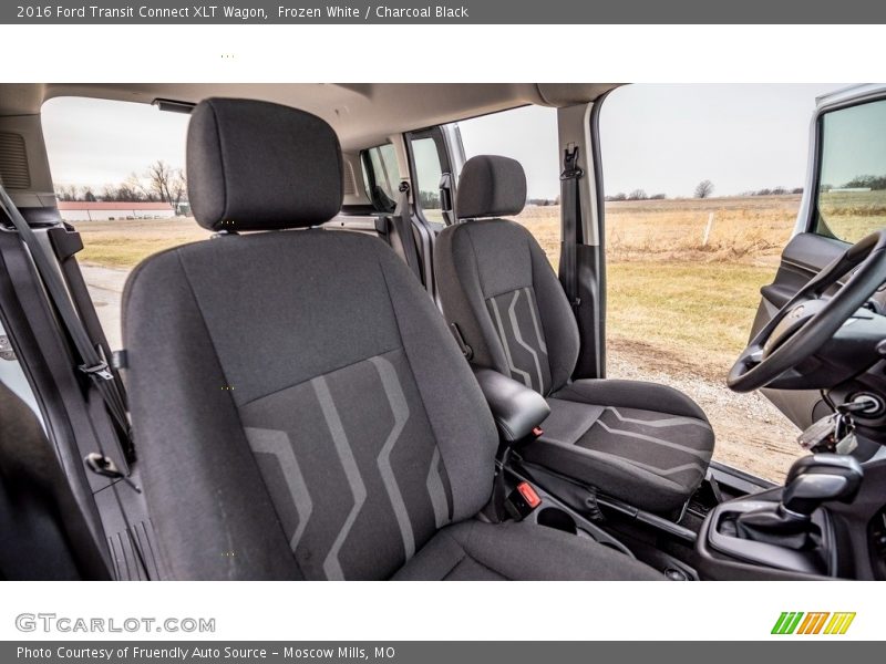 Frozen White / Charcoal Black 2016 Ford Transit Connect XLT Wagon