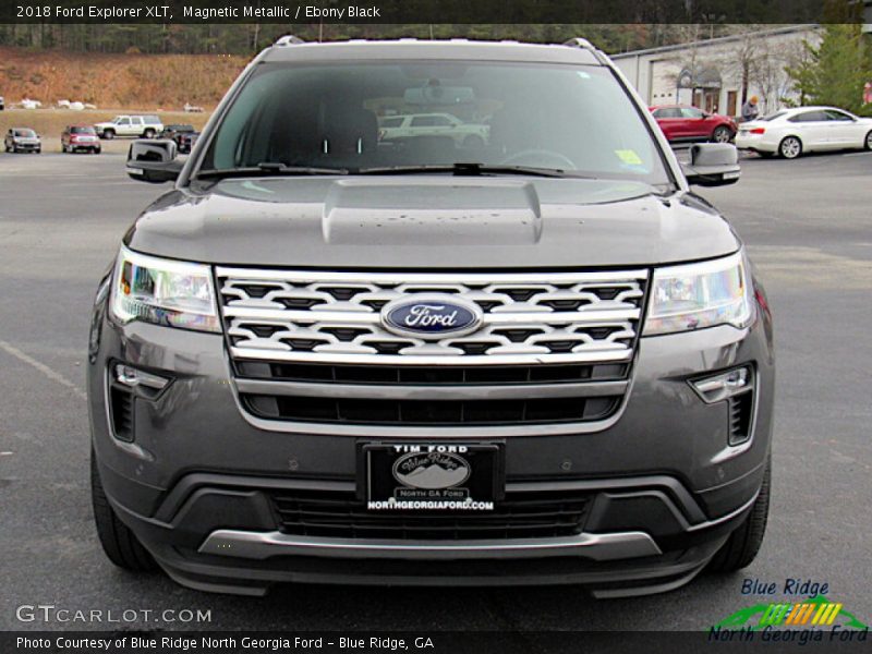 Magnetic Metallic / Ebony Black 2018 Ford Explorer XLT