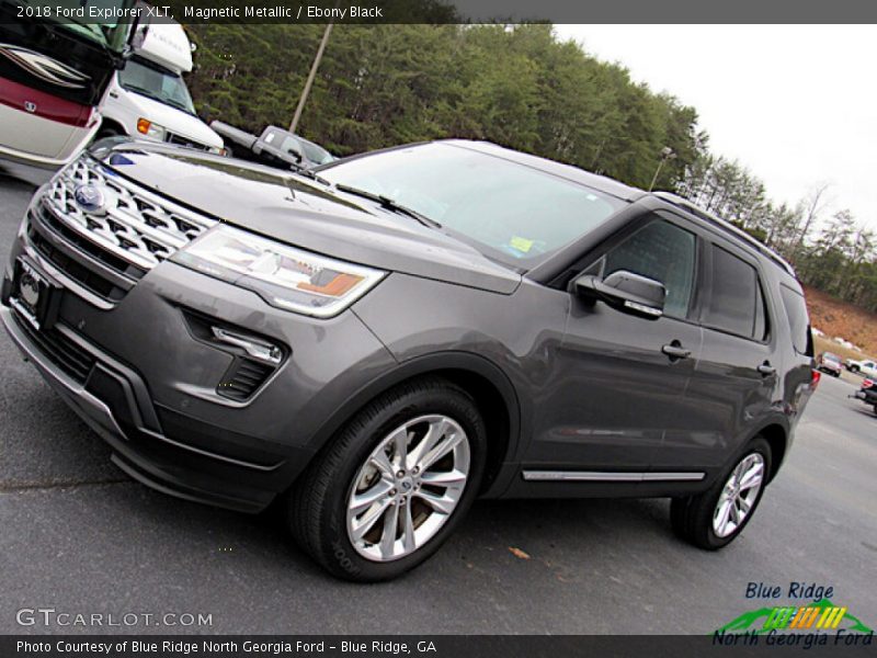 Magnetic Metallic / Ebony Black 2018 Ford Explorer XLT