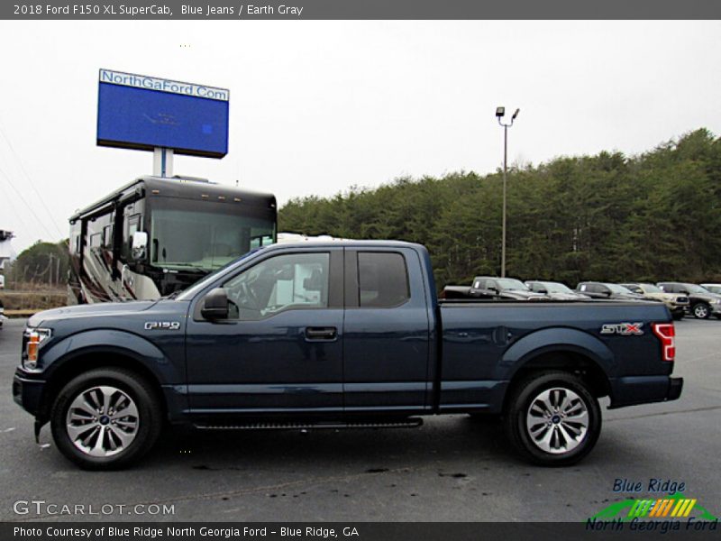 Blue Jeans / Earth Gray 2018 Ford F150 XL SuperCab