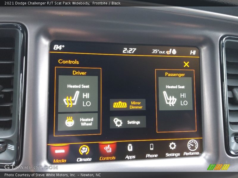 Frostbite / Black 2021 Dodge Challenger R/T Scat Pack Widebody