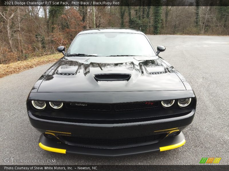 Pitch Black / Black/Ruby Red 2021 Dodge Challenger R/T Scat Pack