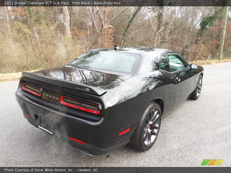 Pitch Black / Black/Ruby Red 2021 Dodge Challenger R/T Scat Pack
