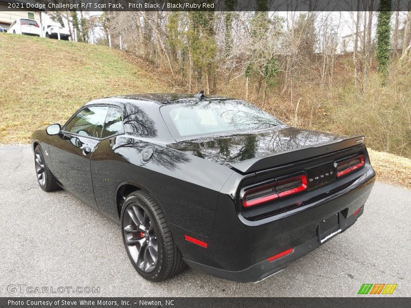 Pitch Black / Black/Ruby Red 2021 Dodge Challenger R/T Scat Pack