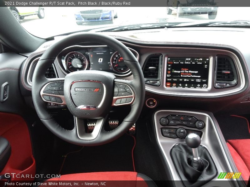  2021 Challenger R/T Scat Pack Black/Ruby Red Interior