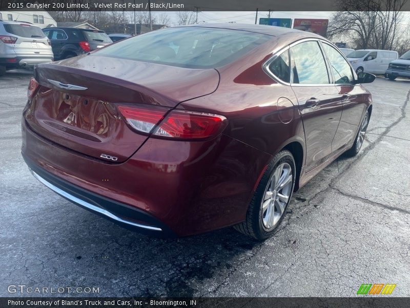 Velvet Red Pearl / Black/Linen 2015 Chrysler 200 Limited