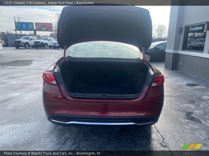 Velvet Red Pearl / Black/Linen 2015 Chrysler 200 Limited