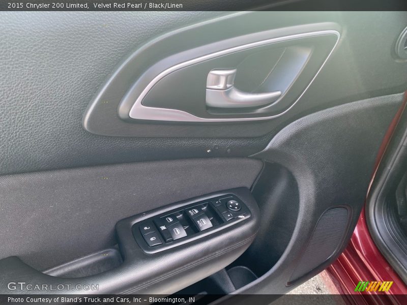 Velvet Red Pearl / Black/Linen 2015 Chrysler 200 Limited