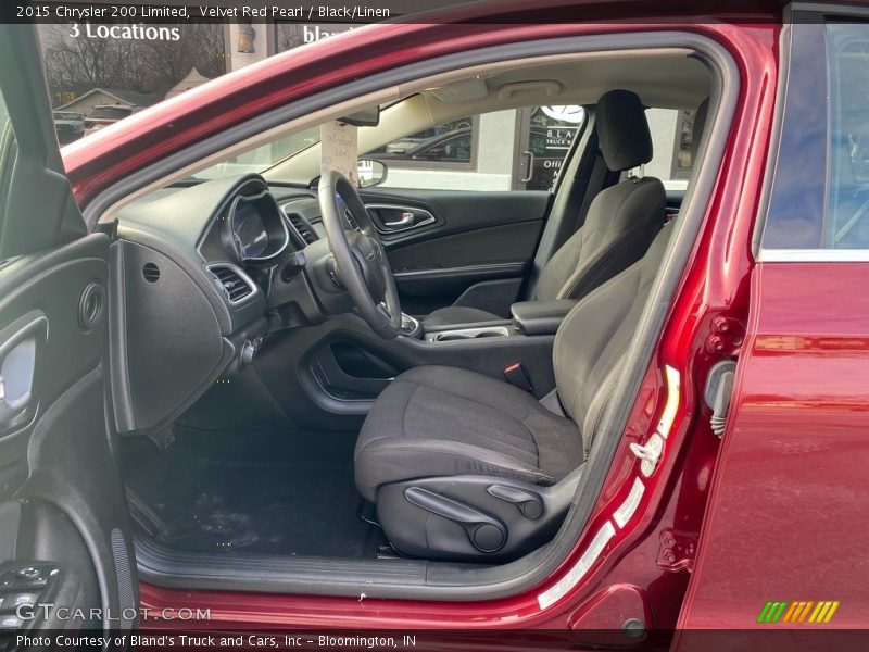 Velvet Red Pearl / Black/Linen 2015 Chrysler 200 Limited