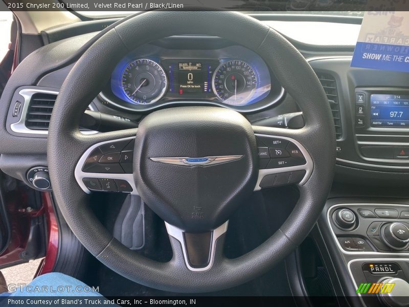 Velvet Red Pearl / Black/Linen 2015 Chrysler 200 Limited